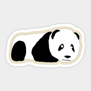 Lazy Panda Sticker